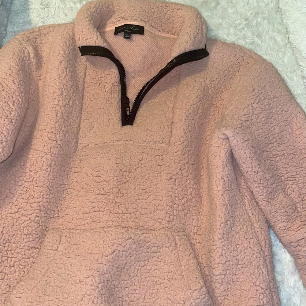 Pink cozy sweater!
